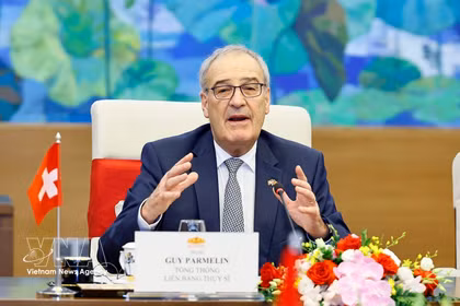 Le président de la Confédération suisse, Guy Parmelin. Photo : VNA