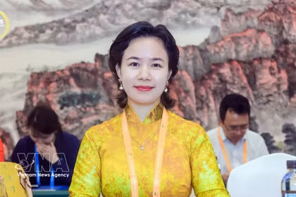 La professeure-docteure Phan Thi Tra My, présidente de l’Association des entreprises vietnamiennes en Chine. Photo : VNA
