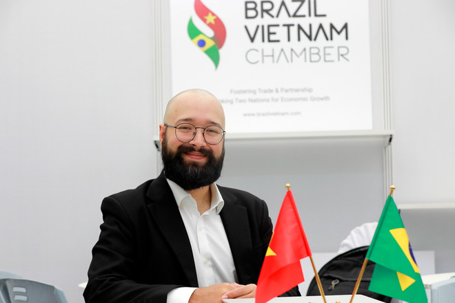 Dionathan Santos, président exécutif de la Chambre de commerce et d’industrie Brésil-Vietnam. Photo: VNA 4.jpg