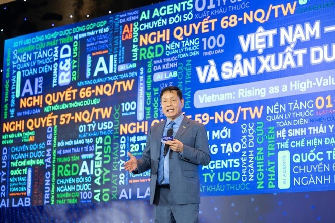 Truong Gia Binh, président du groupe FPT. Photo: Photo: VietnamPlus y-te-2.jpg