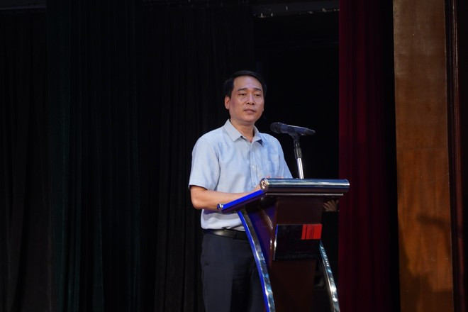 Directeur du Théâtre dramatique du Vietnam, artiste émérite Kiêu Minh Hiêu. Photo : VietnamPlus dsc04627.jpg