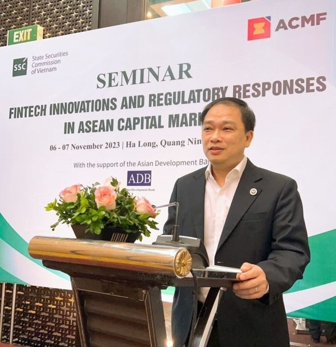 Luong Hai Sinh, président du Conseil d’administration de la Bourse du Vietnam. Photo: VNA sinh.jpg