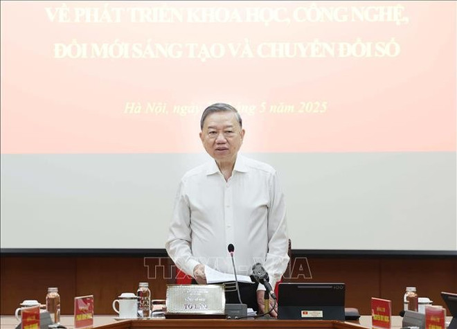 Le secrétaire général du Parti communiste du Vietnam To Lam. Photo: VNA tbt-29525.jpg