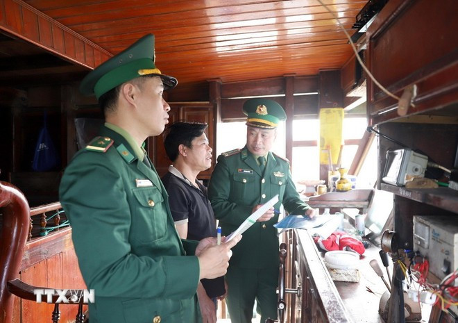 Le Premier ministre a demandé aux ministères, organes concernés et localités côtières d’appliquer de toute urgence des mesures clés pour lutter contre la pêche INN. Photo: VNA iuu-nghe-an-1.jpg