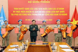 Le Vietnam enverra cinq nouveaux officiers au Soudan du Sud et en République centrafricaine