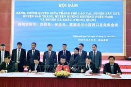 Renforcement de la coopération entre les localités de Lao Cai et la province du Yunnan (Chine)