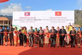 Inauguration du Parc de l'amitié Xaysomboun-Son La au Laos
