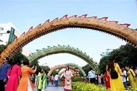 Ho Chi Minh-Ville: Plus de 1,2 million de visiteurs à la rue florale Nguyen Hue pendant le Têt