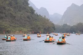 Ninh Binh, destination choisie par de nombreuses personnes lors du Têt 2024