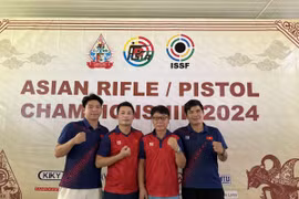 Championnat de tir d’Asie : le Vietnam remporte la médaille d’argent par équipe masculine 