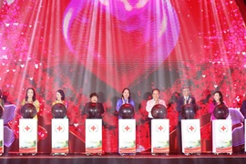 La présidente par intérim de la République Vo Thi Anh Xuân lance le Mois humanitaire national 2024