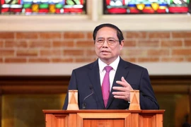 Le PM Pham Minh Chinh prononce un discours politique à l'Université Victoria de Wellington 