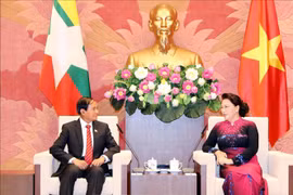 Entrevue entre la présidente de l'AN vietnamienne et le président birman