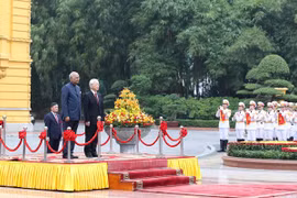 Cérémonie d'accueil du président indien Ram Nath Kovind 