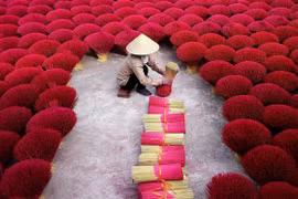 AFP publie une vidéo sur le village de l’encens de Quang Phu Cau