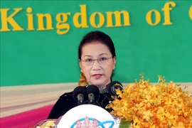 La présidente de l'AN Nguyen Thi Kim Ngan à l'ouverture de la réunion annuelle du FPAP-27