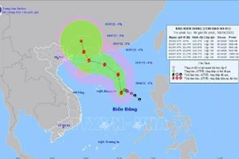 Une dépression tropicale en Mer Orientale se renforce en tempête No1