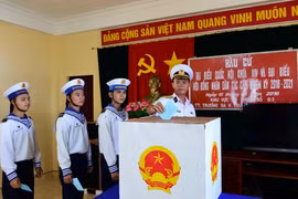 Élections législatives: le vote anticipé dans le district insulaire de Truong Sa