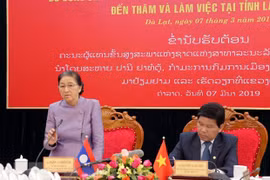 La présidente de l'AN laotienne en visite de travail à Lam Dong