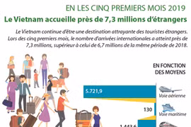 Le Vietnam accueille près de 7,3 millions de touristes étrangers en cinq mois