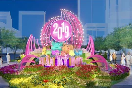 Hô Chi Minh-Ville: la rue florale printanière Nguyên Huê pour le Têt 2019 