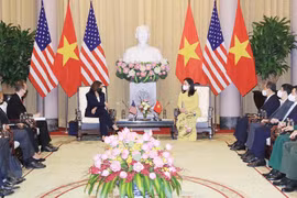 La vice-présidente Vo Thi Anh Xuan reçoit son homologue des États-Unis Kamala Harris