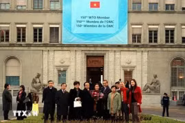 Le 11 janvier 2007, les droits et obligations du Vietnam en tant que membre de l'OMC sont officiellement entrés en vigueur. Photo: VNA