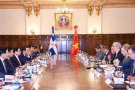 Panorama de l'entretien. Photo: VNA