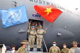 Casques bleus vietnamiens. Photo d'illustration: VNA