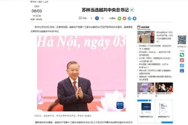 L'agence de presse chinoise Xinhua rapporte que le secrétaire général et président To Lam s'est exprimé lors d'une conférence de presse après la réunion du Comité central du PCV. Photo: VNA