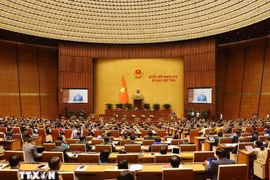 Une séance dans le cadre de la première phase de la 8e session de l'Assemblée nationale. Photo: VNA