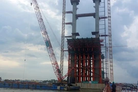 Projet de pont Rach Mieu 2 dans la province de Ben Tre. Photo : VGP