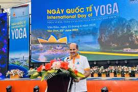 L'ambassadeur indien au Vietnam, Sandeep Arya, présent à l'événement. Photo: VNA