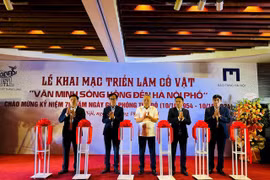 Vernissage de l'exposition au Musée de Hanoï. Photo: thanglong.chinhphu.vn
