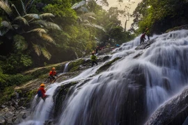 Quang Binh propose du tourisme d'aventure à Khe Nuoc Trong-Suoi Tien