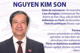 Ministre de l'Education et de la Formation: Nguyen Kim Son