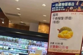 Les Taïwanais sont friands du durian vietnamien