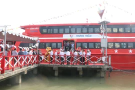 Inauguration de la ligne de navire à grande vitesse Can Tho-Tran De-Con Dao
