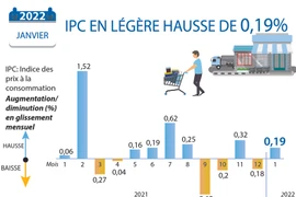 L'IPC en janvier en légère hausse sur un mois