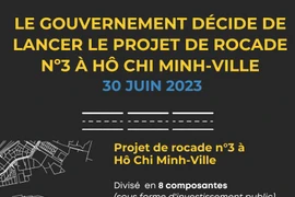 Le gouvernement décide de lancer le projet de rocade N°3 à Ho Chi Minh-Ville