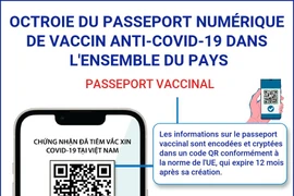 Octroie du passeport numérique de vaccin anti-COVID-19 dans l'ensemble du pays