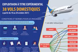 Exploitation à titre expérimental 38 vols domestiques 