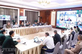 Conférence en ligne du groupe de travail des hauts officiels de la défense de l'ASEAN