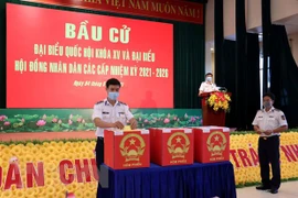 Ba Ria-Vung Tau: vote anticipé pour les soldats et pêcheurs en mer