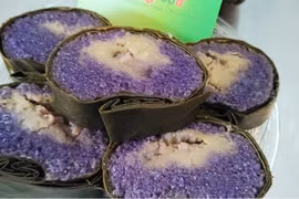À Lang Son, le gâteau de riz gluant se décline à la saveur des feuilles câm