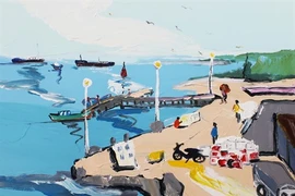 Une exposition de peinture à Hô Chi Minh-Ville