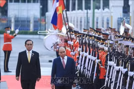 La Thaïlande tient une cérémonie d’accueil du président Nguyên Xuân Phuc