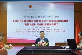 Visio-conférence sur la promotion du commerce et la mise en relation d'entreprises Vietnam-Algérie
