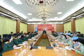 Quatre Casques bleus vietnamiens partent pour la République centrafricaine