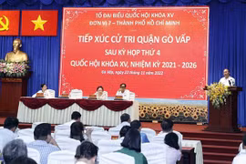 Le président rencontre les électeurs de Ho Chi Minh-Ville